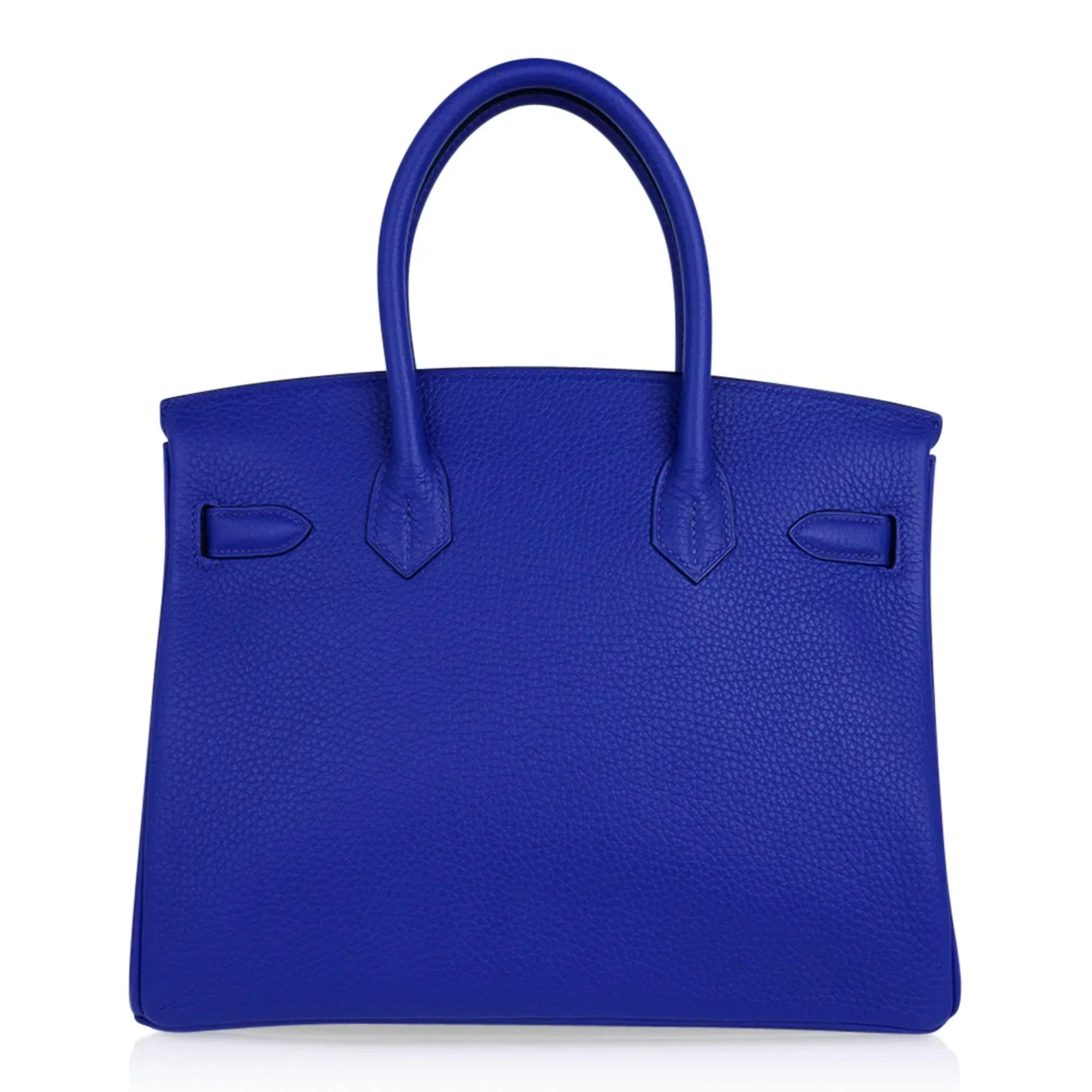 👜Birkin 30 Bag Blue Electric Clemence Gold Hardware