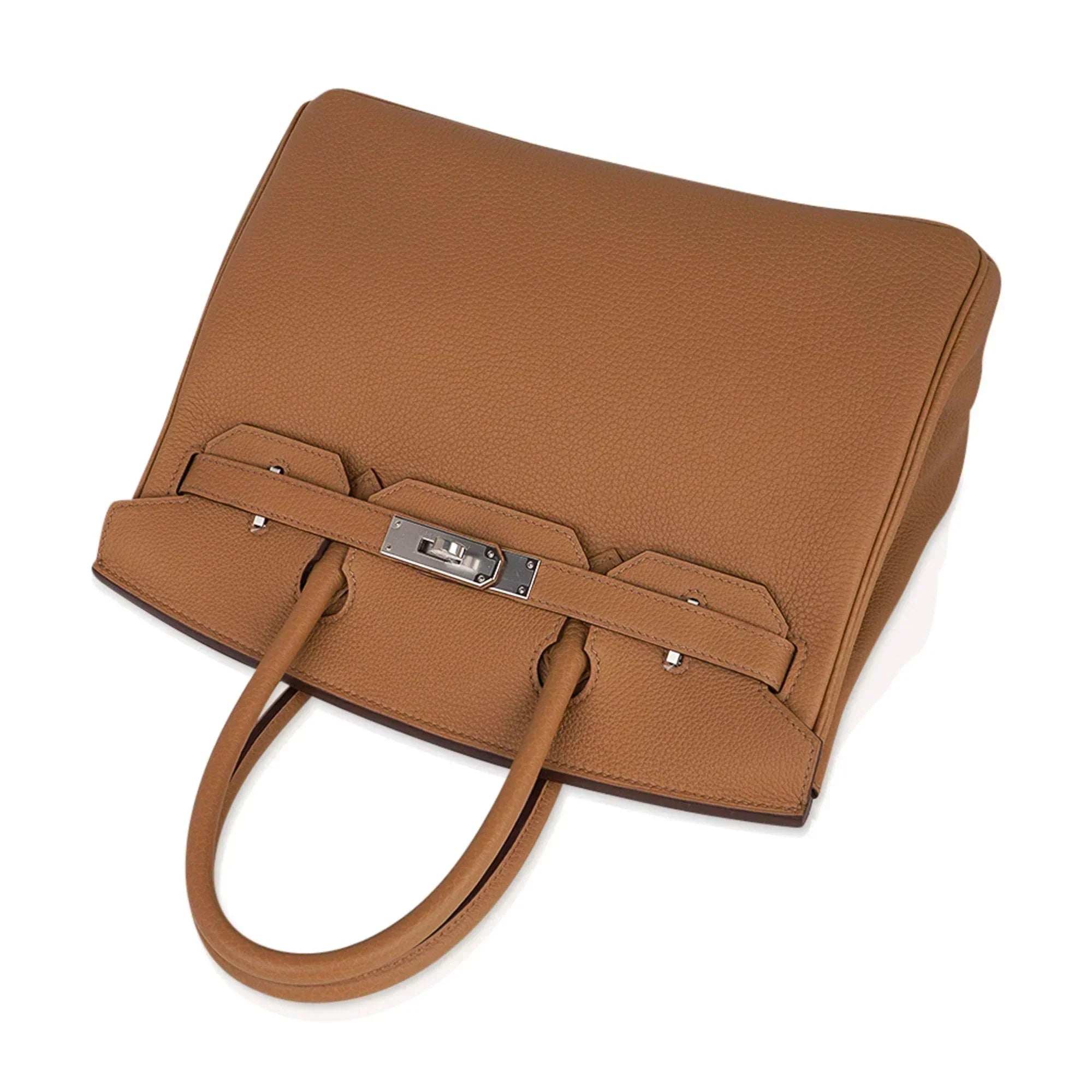👜Birkin 30 Bag Biscuit Togo Leather with Palladium Hardware