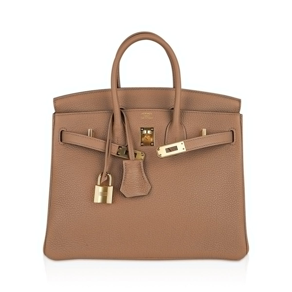 👜Birkin 25 Bag in Chai Togo Leather with Gold Hardware