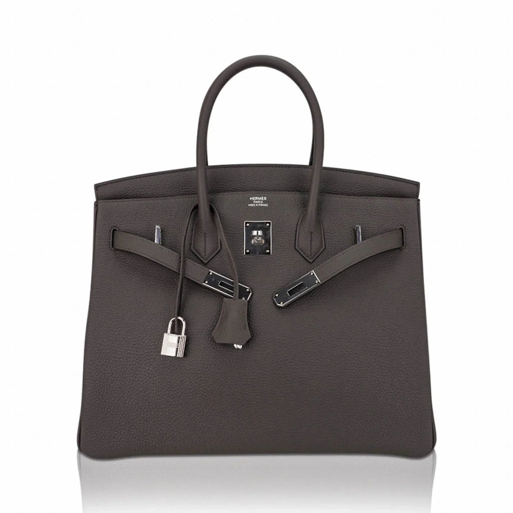 👜Birkin 35 Bag Etain Togo Leather with Palladium Hardware