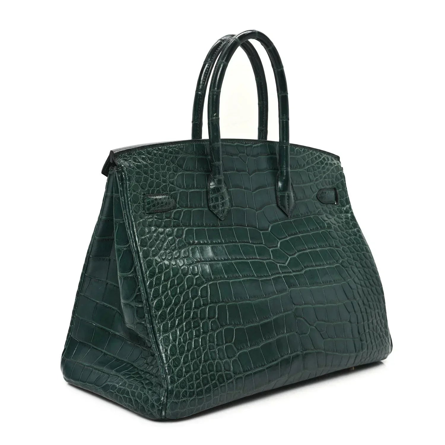 👜Birkin Vert Titien Matte Alligator Gold Hardware