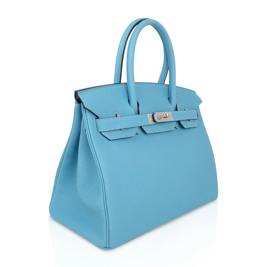 👜Birkin 30 Bag Blue du Nord Togo Leather Palladium Hardware