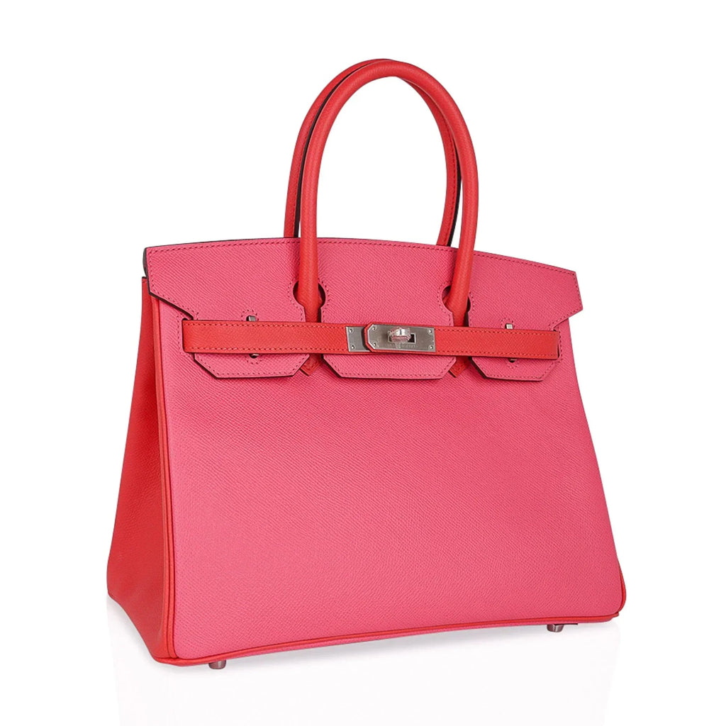 👜Special Order HSS Birkin 30 Bag Rose Azalee & Rose Jaipur Epsom with Brushed Palladium Hardware
