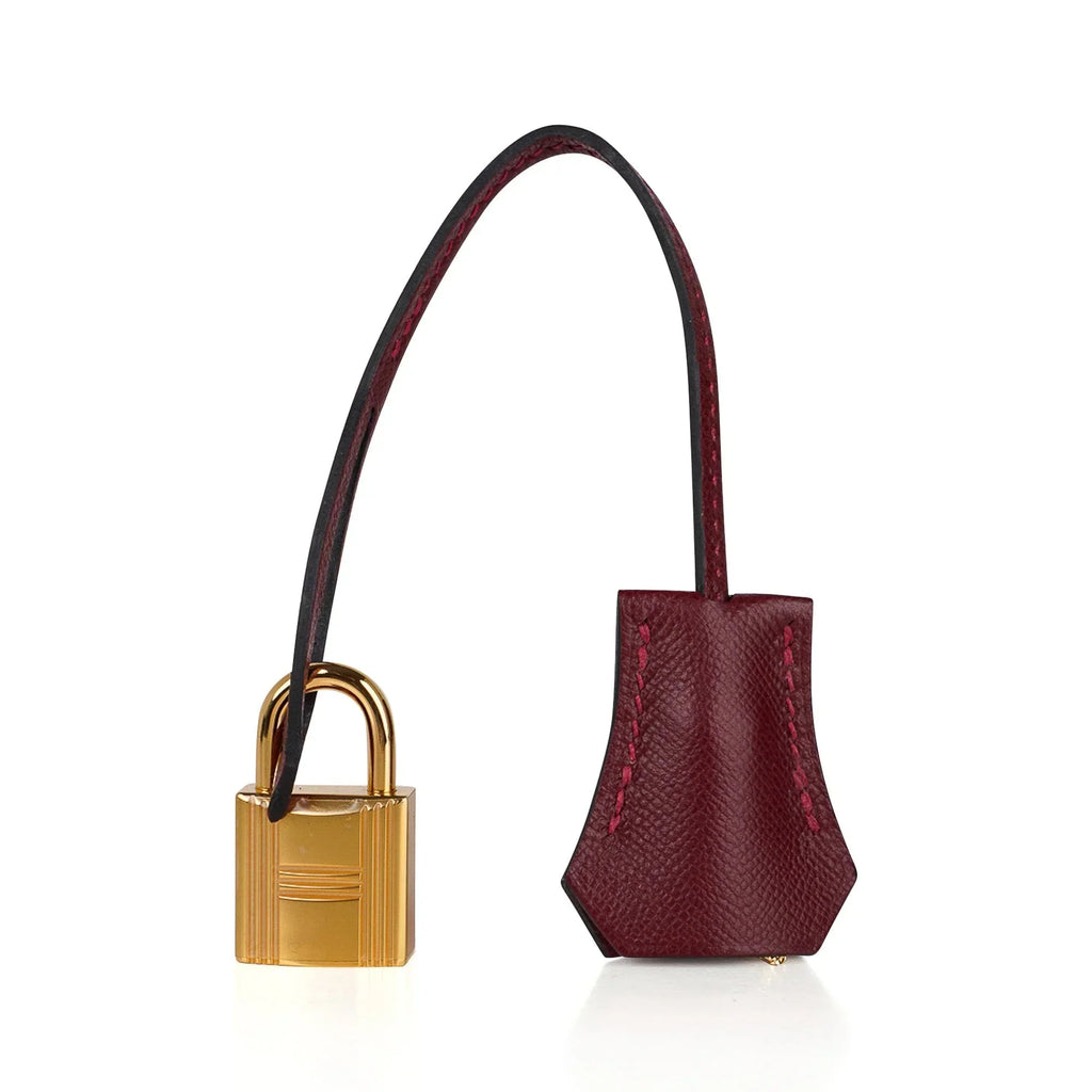 👜Birkin 25 Bag Sellier Rouge H Gold Hardware Veau Madame Leather