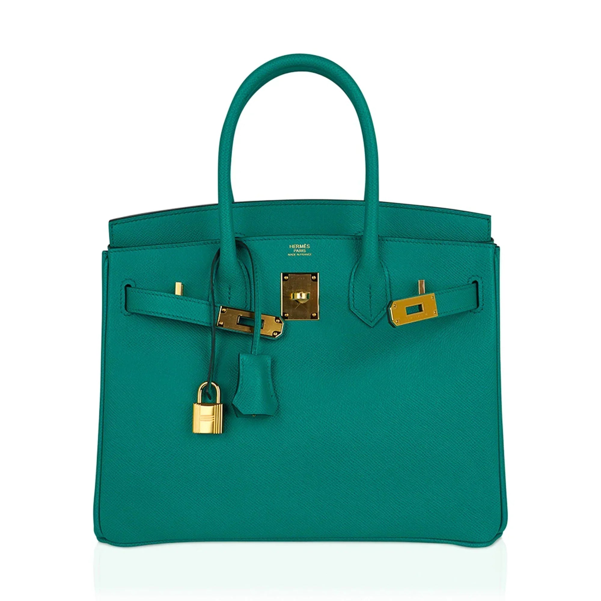 👜Birkin 30 Bag Vert Jade Epsom Leather with Gold Hardware
