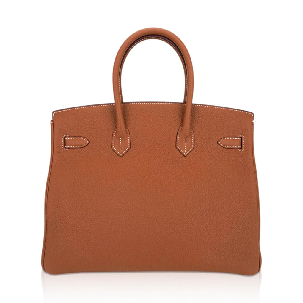 👜Birkin 35 Bag Gold Togo Leather with Gold Hardware