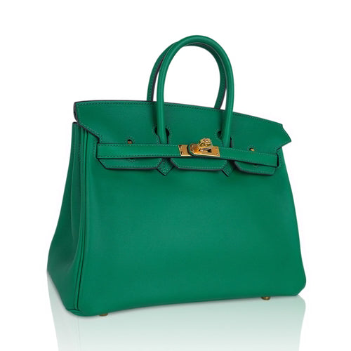 👜Birkin 25 Bag in Cactus Swift Leather with Gold Hardware