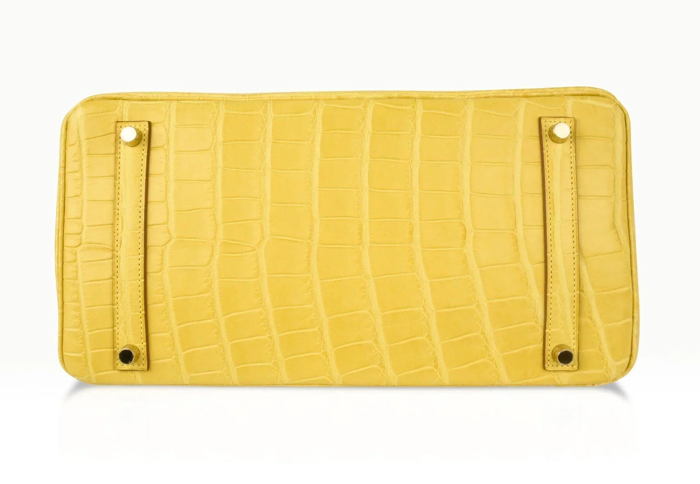 👜Birkin 35 Bag Matte Alligator Mimosa Gold Hardware Crazy Fabulous