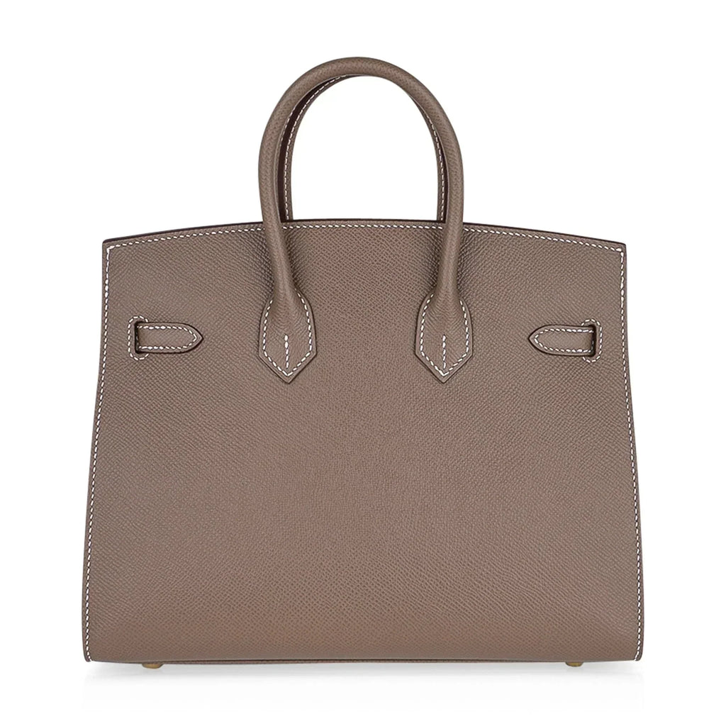 👜Birkin Sellier 25 Etoupe Gold Hardware Epsom Leather New w/Box