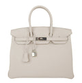 👜Birkin 35 Bag Beton Clemence Palladium Hardware