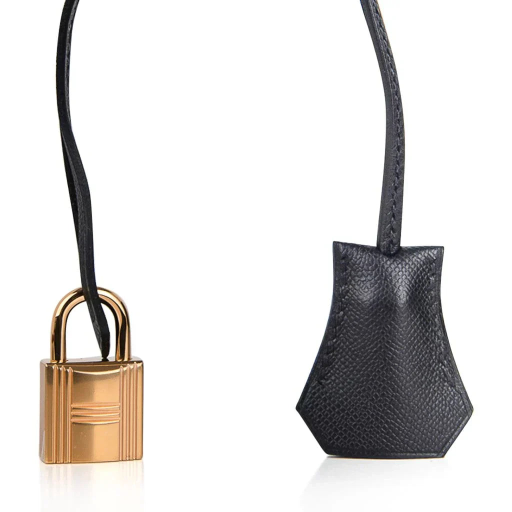 👜Birkin Sellier Limited Edition 30 Bag Black Veau Graine Monsieur Laiton