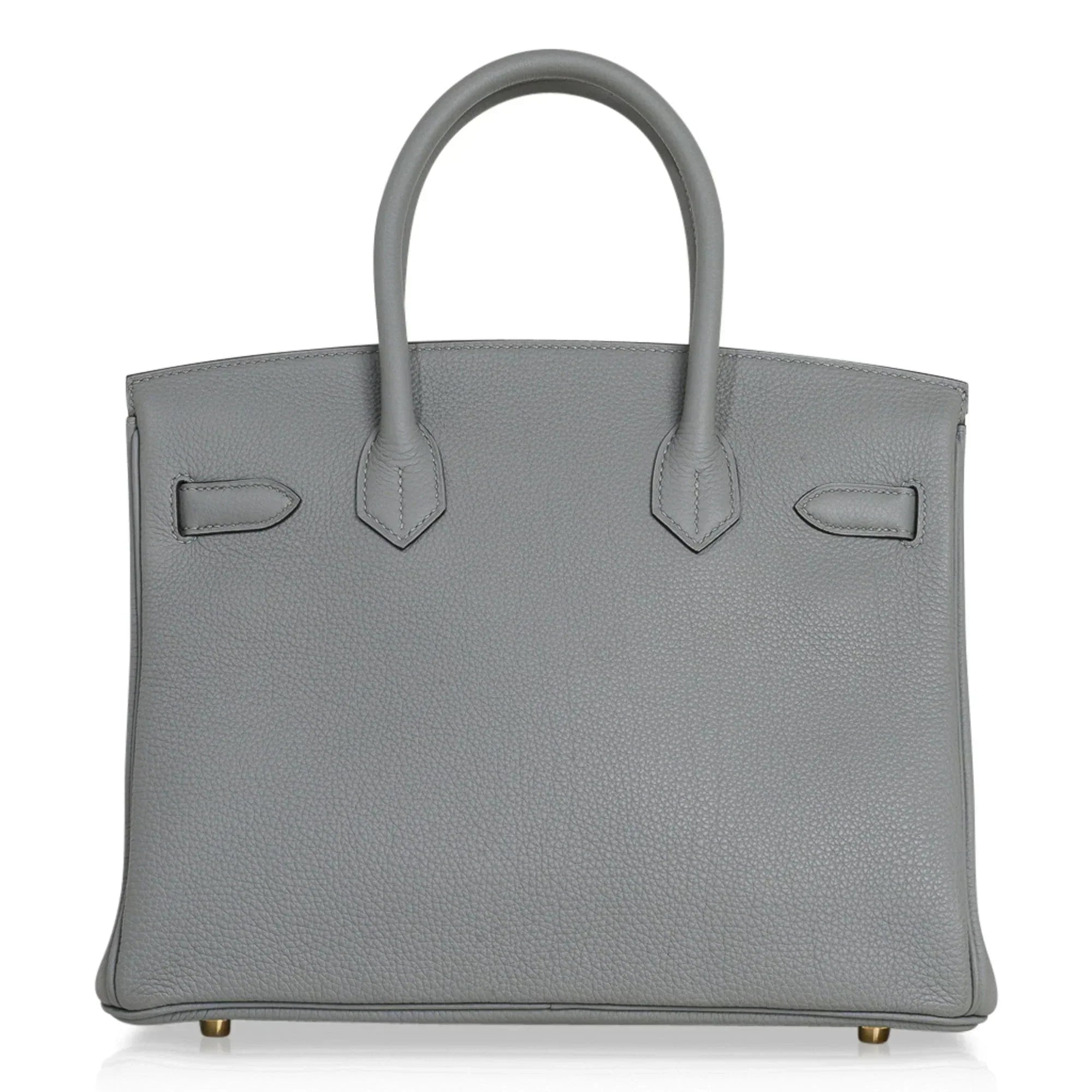 👜Birkin 30 Bag Gris Mouette Gold Hardware Togo Leather