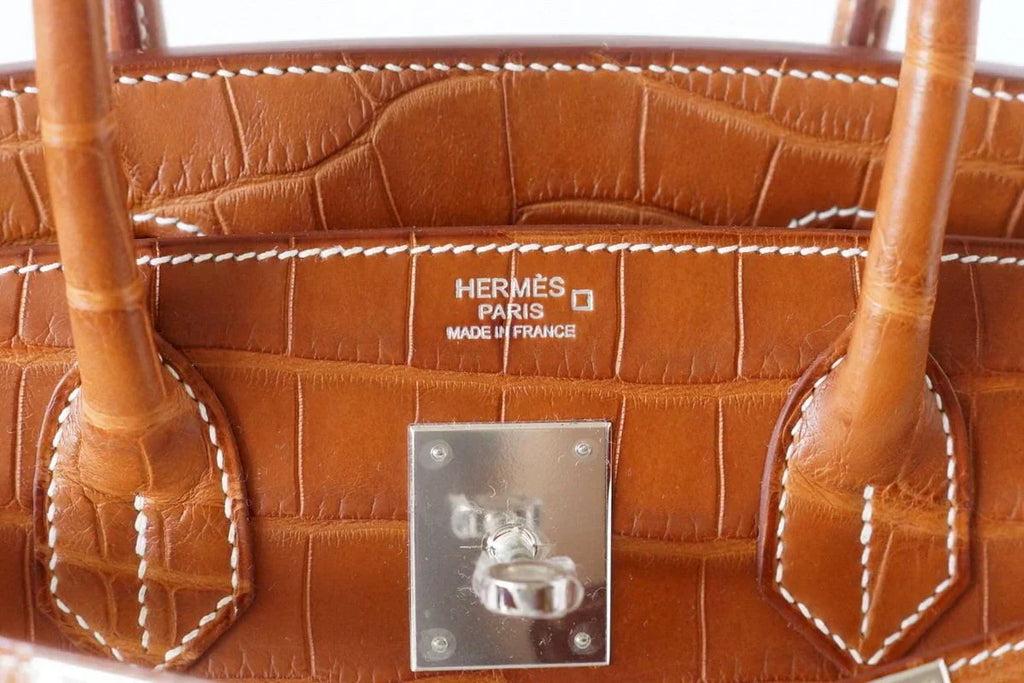 👜Birkin 30 Bag Fauve Barenia Matte Alligator Very Rare