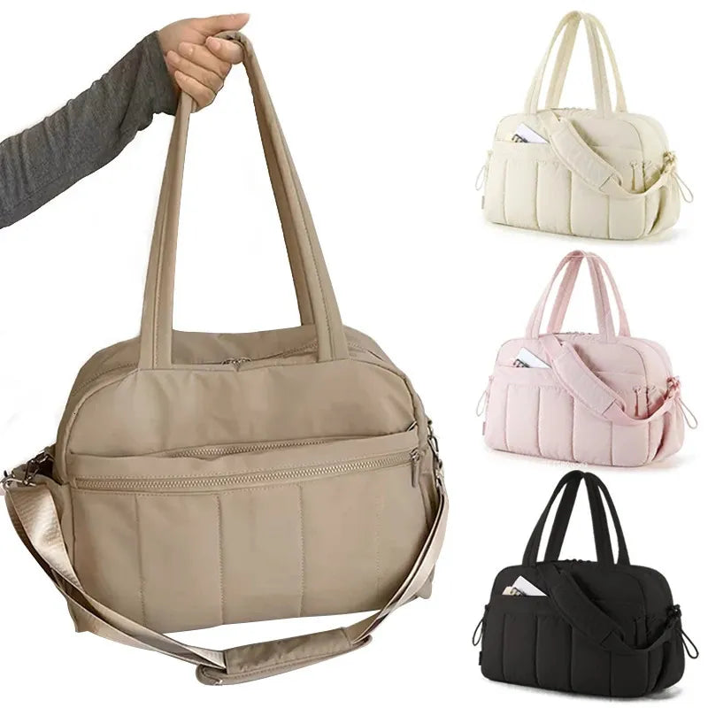 Women's Waterproof Travel/Gym/Diaper Bag – Suitable as carry-on luggage and compatible with strollers.