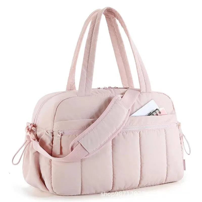 Women's Waterproof Travel/Gym/Diaper Bag – Suitable as carry-on luggage and compatible with strollers.