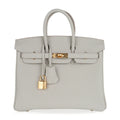 👜Birkin 25 Bag Gris Perle Togo Gold Hardware
