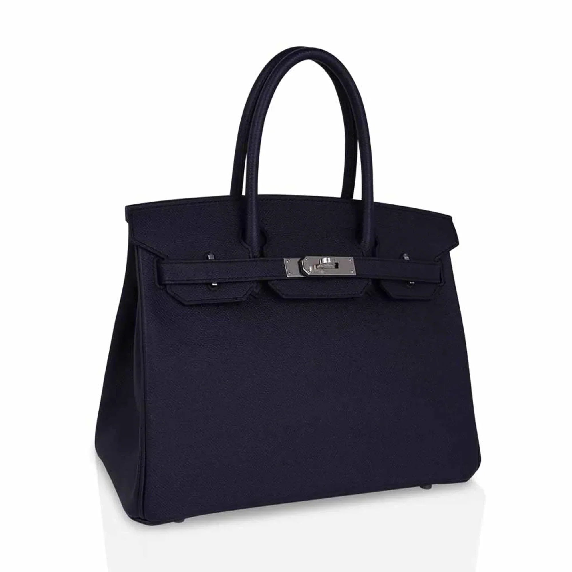 👜Birkin 30 Bag Indigo Epsom Palladium Hardware New w/ Box