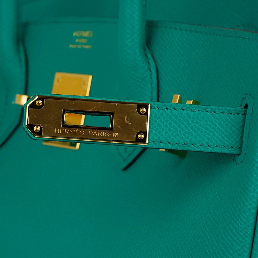 👜Birkin 30 Bag Vert Jade Epsom Leather with Gold Hardware