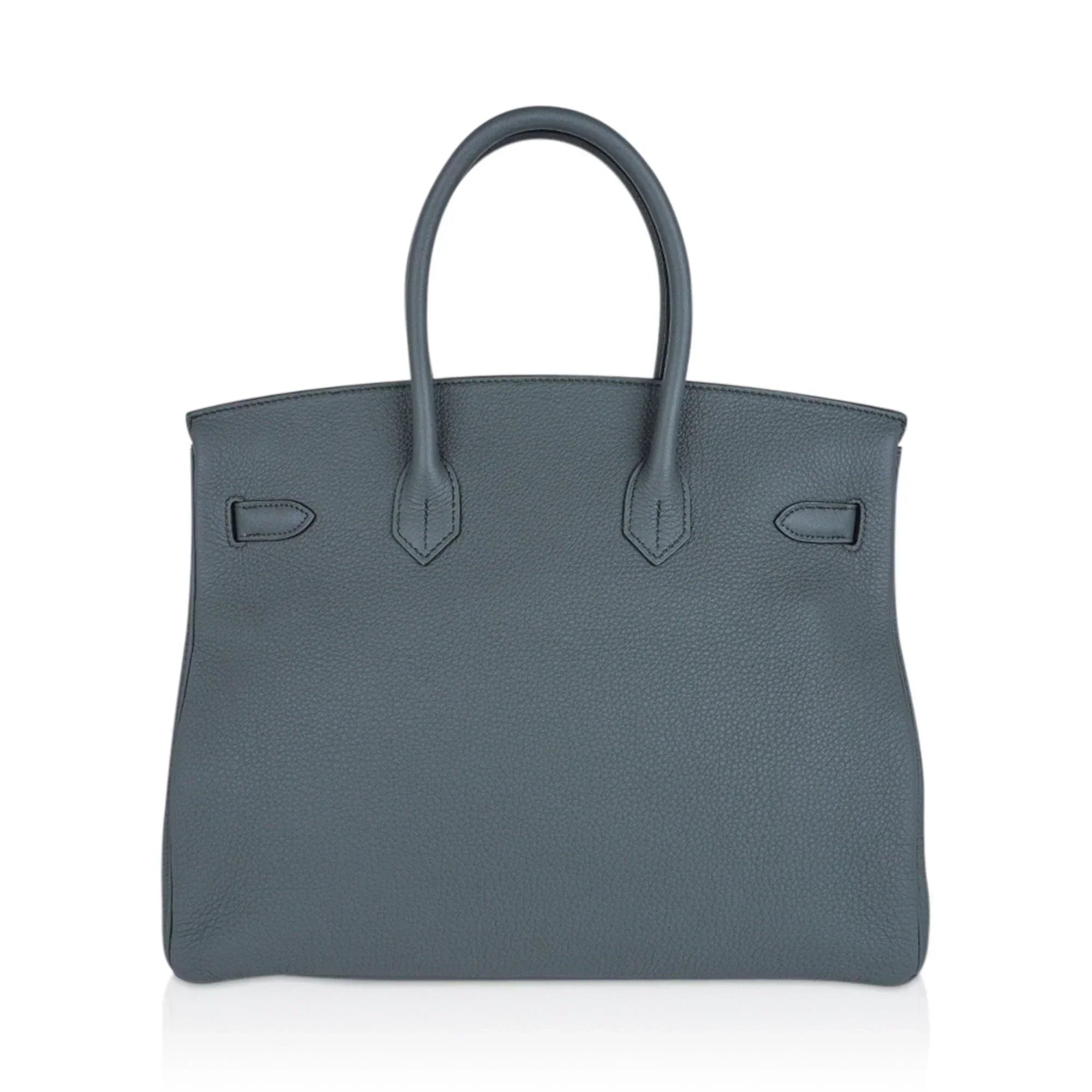 👜Birkin 35 Bag Vert Amande Togo Leather with Palladium Hardware