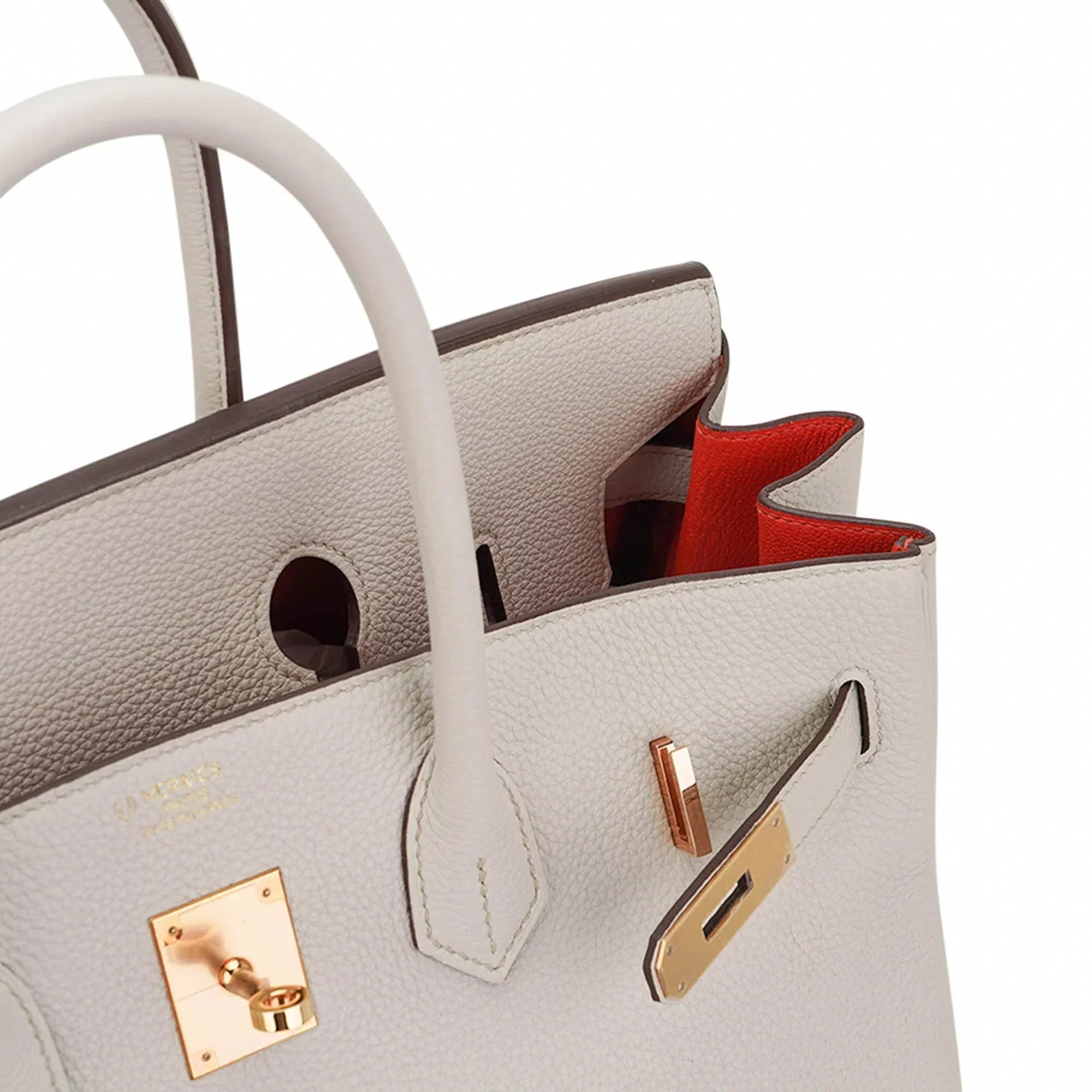 👜HSS Birkin 35 Trench and Corail Togo Leather Special Order Bag