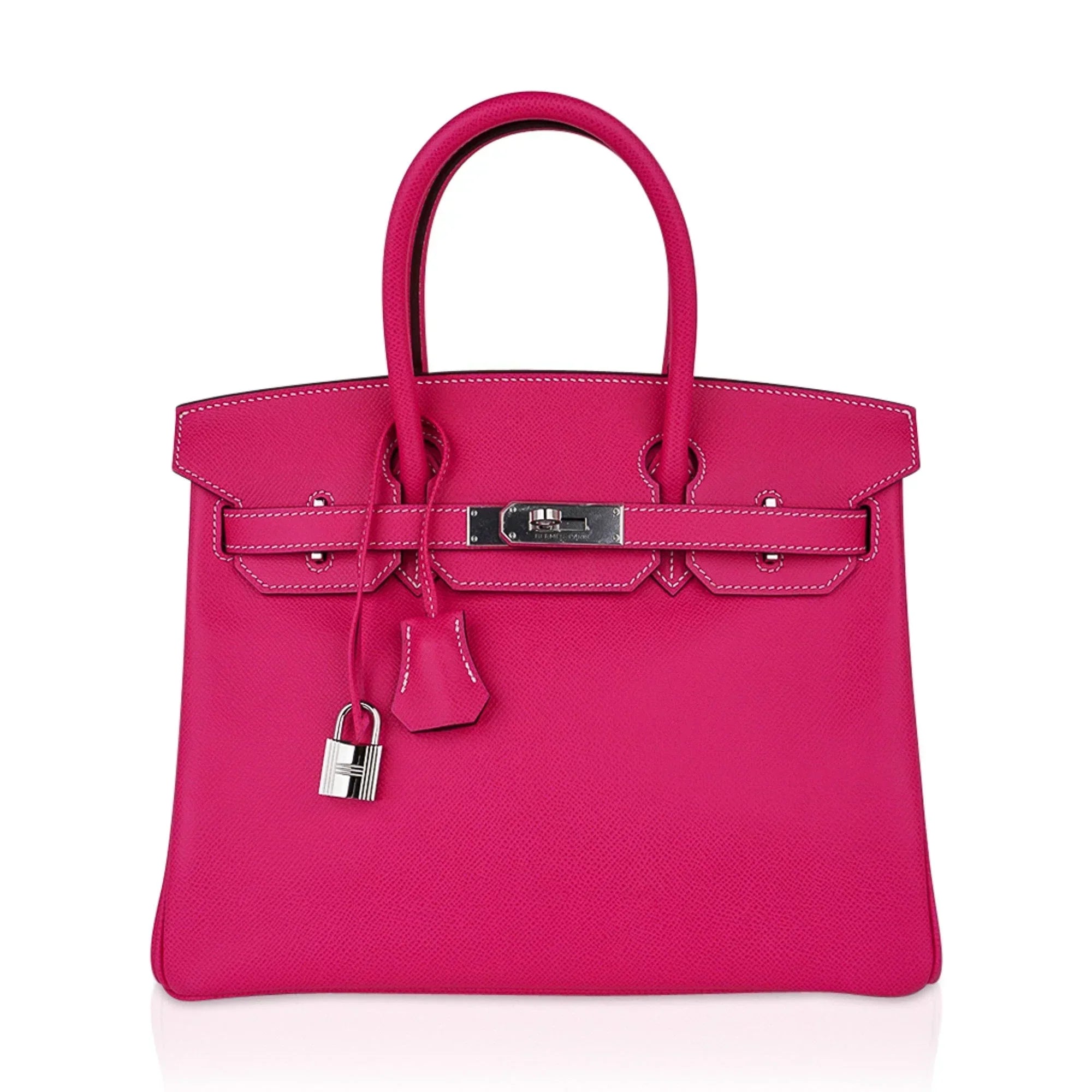 👜Birkin 30 Bag Rose Tyrien Candy Epsom Limited Edition Palladium
