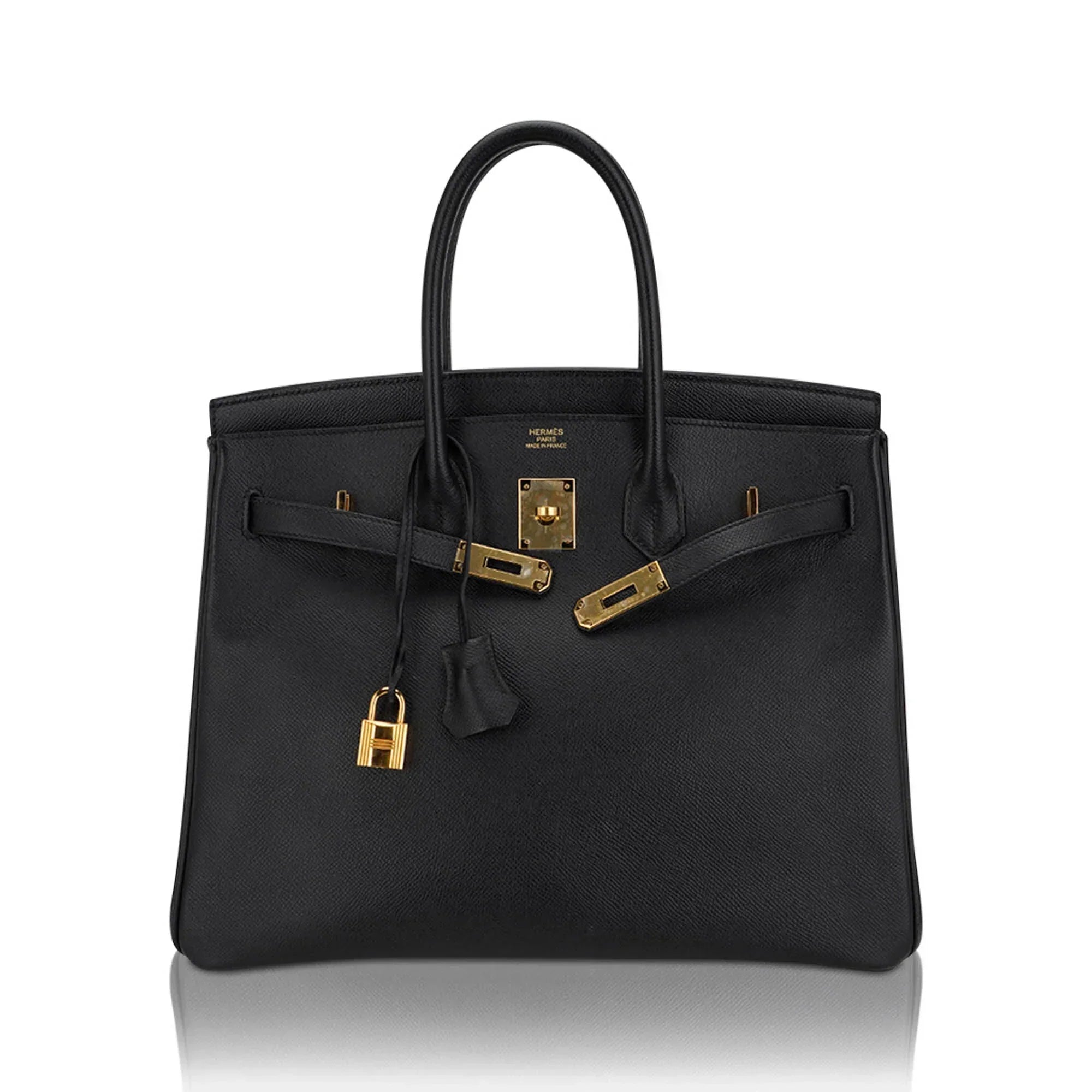👜Birkin 35 Bag Black Epsom Leather with Gold Hardware