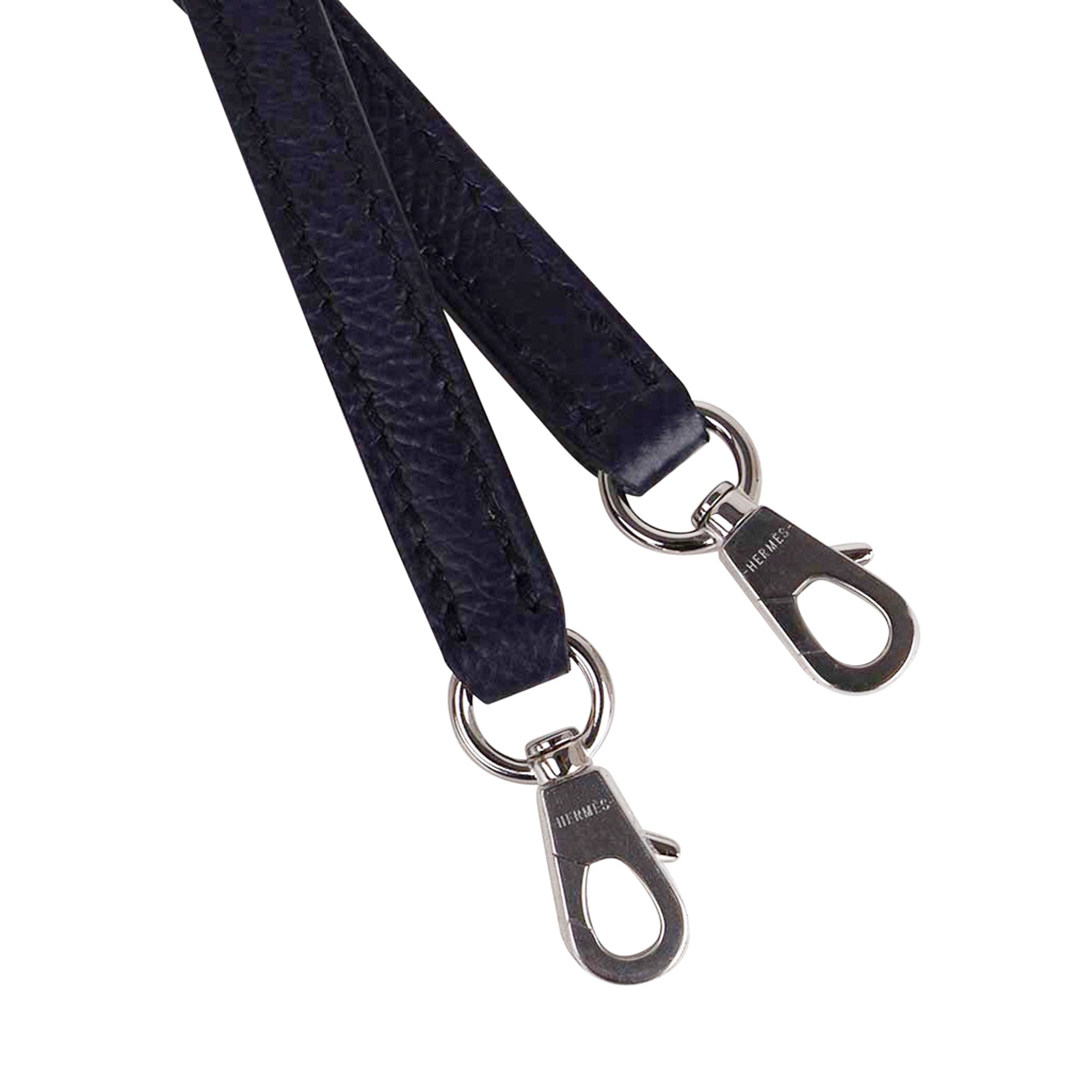 👜Special Order HSS Mini Kelly 20 Bag Sellier Craie & Blue Indigo Epsom Leather with Palladium Hardware
