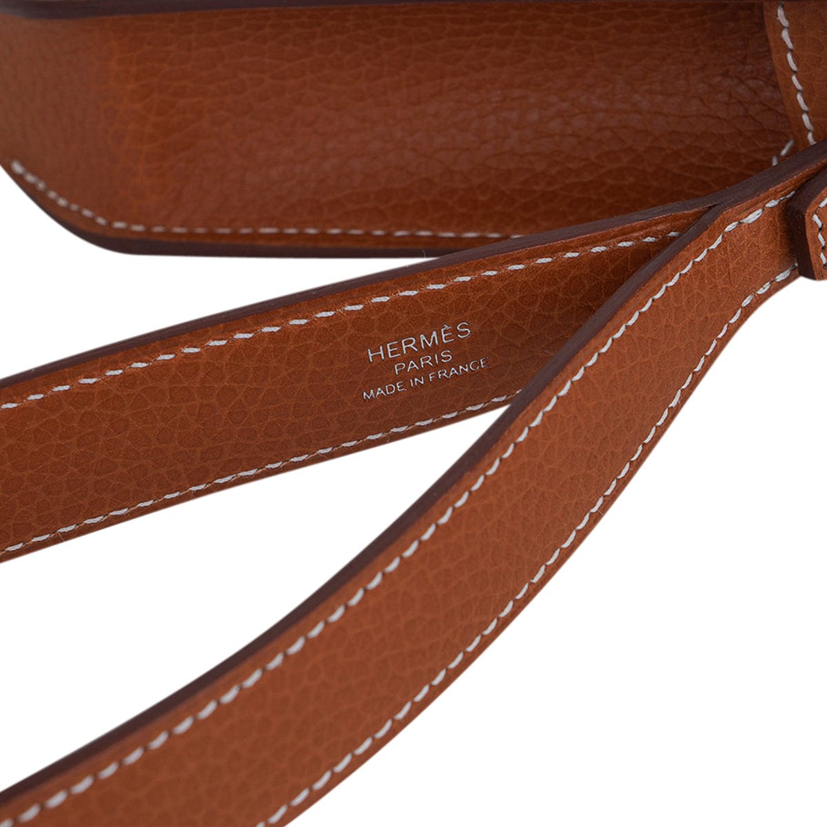 👜Kelly Depeches 25 Pouch Fauve Galop D’Vache Palladium Hardware