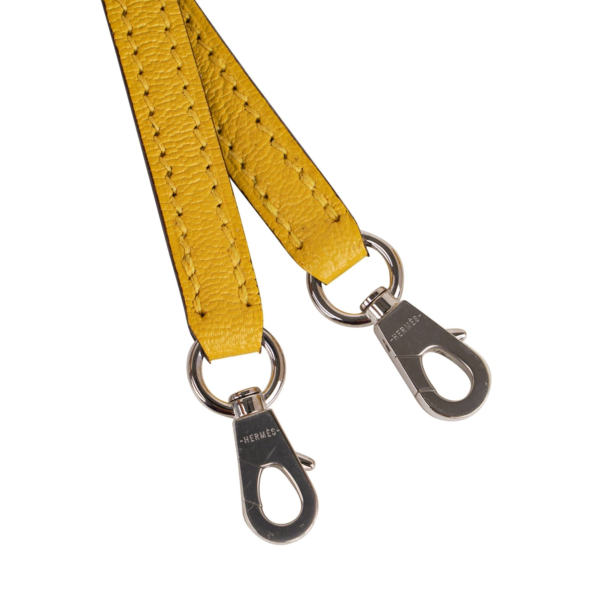 👜Verso Mini Kelly 20 Bag Sellier Jaune de Naples & Gold Chevre Leather with Palladium Hardware