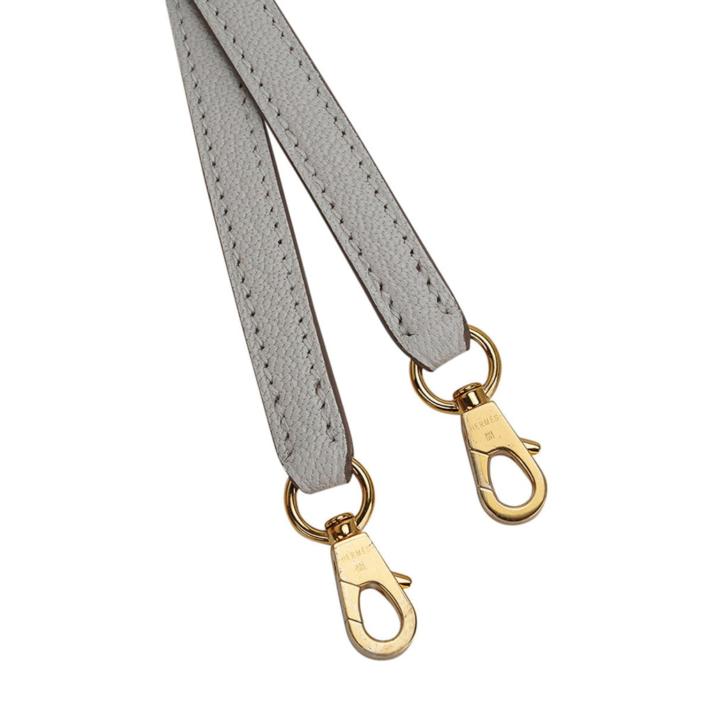👜Mini Kelly 20 Bag Sellier Mushroom Chevre with Gold Hardware