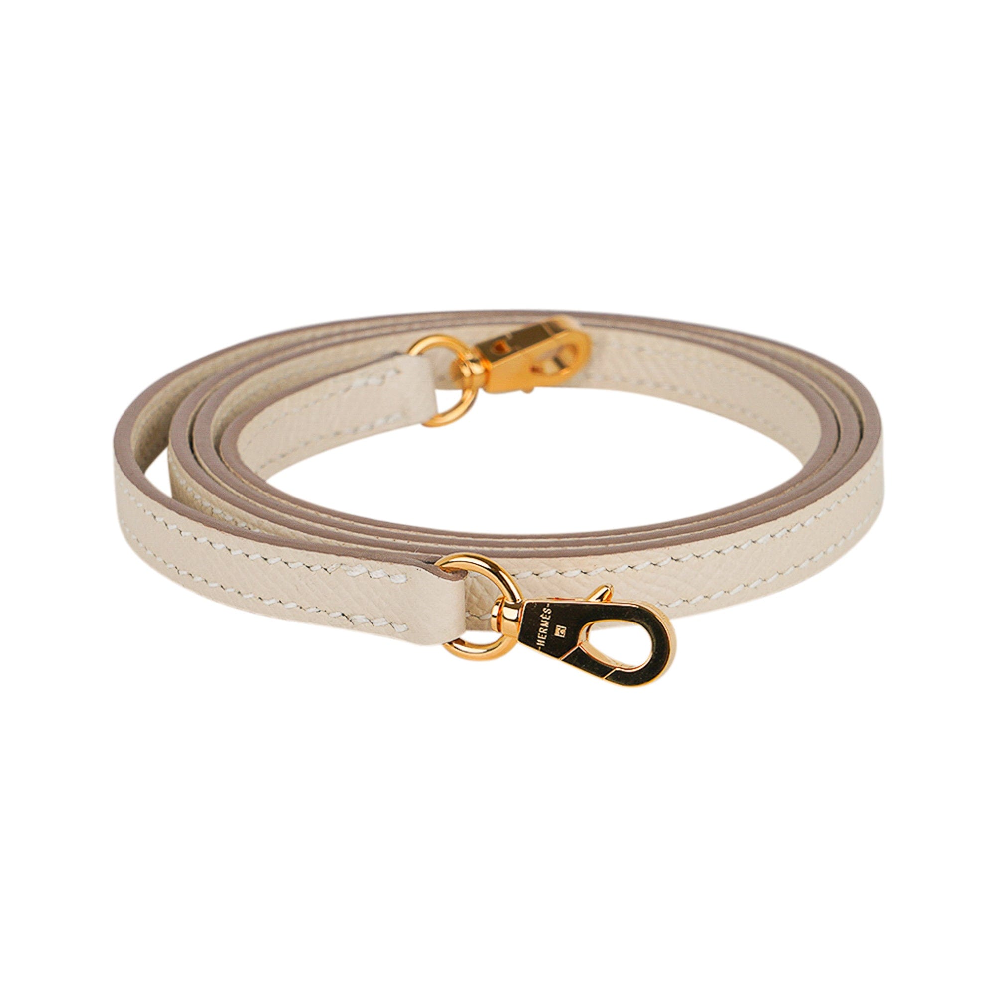 👜Kelly 20 Mini Sellier Bag Craie Epsom Leather Gold Hardware