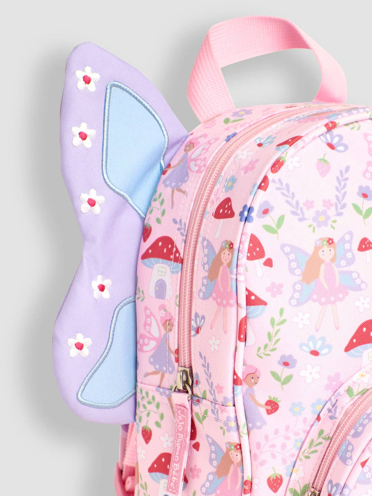 Children's Fairy-Print Backpack with Wings