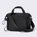 Single-shoulder diaper bag with an insulated bottle pouch