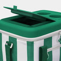 Green rectangular soft-sided thermal bag