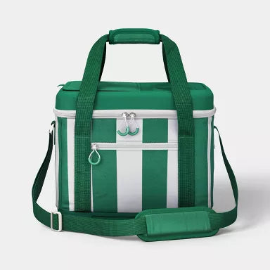 Green rectangular soft-sided thermal bag