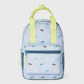 Blue backpack with car pattern for toddler girls