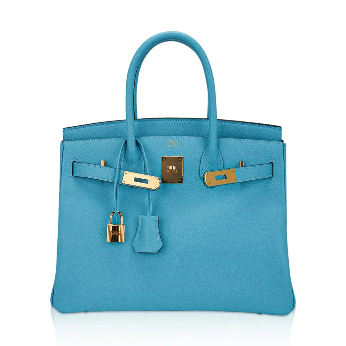 👜Birkin 30 Bag Blue du Nord Gold Hardware Epsom Leather
