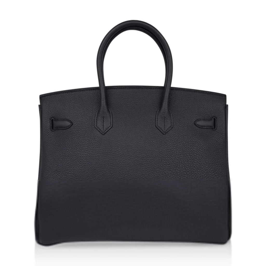 👜Limited Edition Birkin 35 Bag Plomb (Off Black) Togo Leather with Gold Hardware
