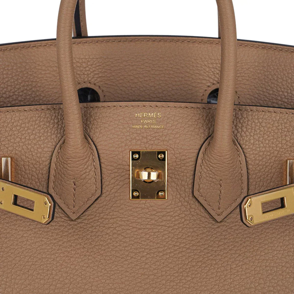 👜Birkin 25 Bag in Chai Togo Leather with Gold Hardware