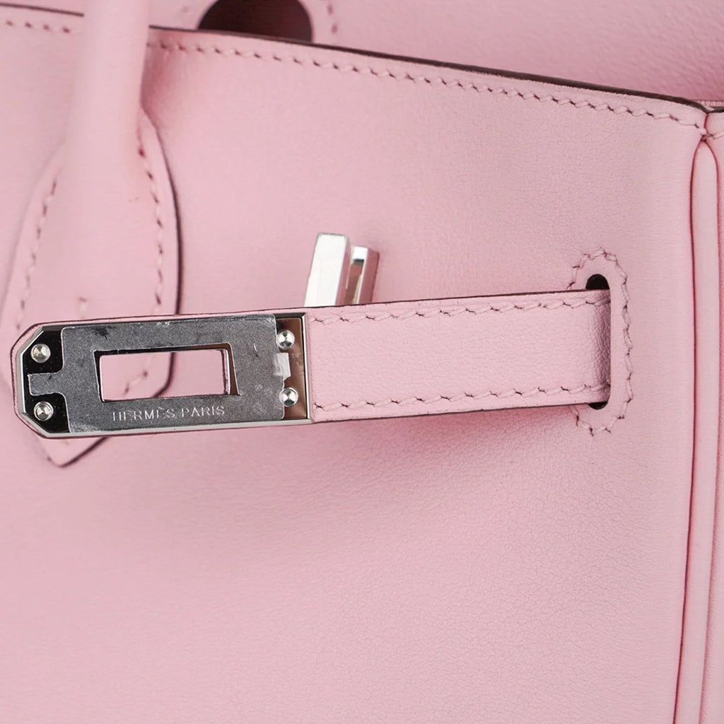 👜Birkin 25 Bag Rose Sakura Palladium Hardware Rare