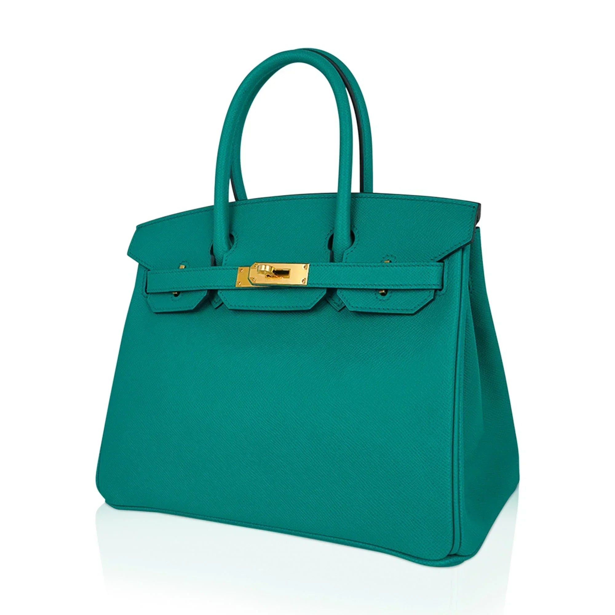 👜Birkin 30 Bag Vert Jade Epsom Leather with Gold Hardware