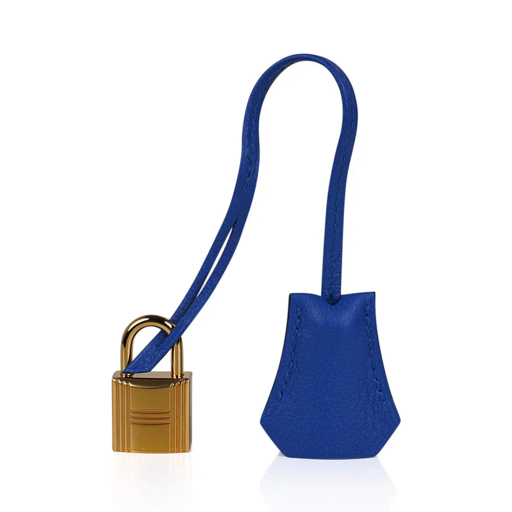 👜Birkin 25 Bag Blue Zellige Novillo Leather with Gold Hardware