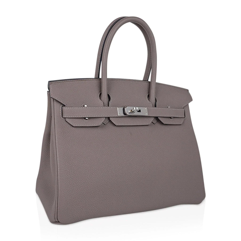 👜Birkin 30 Bag Gris Asphalte Togo Leather with Palladium Hardware