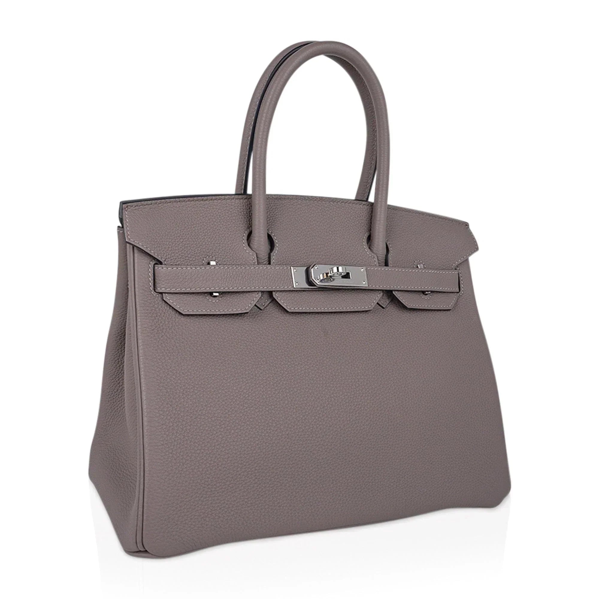 👜Birkin 30 Bag Gris Asphalte Togo Leather with Palladium Hardware
