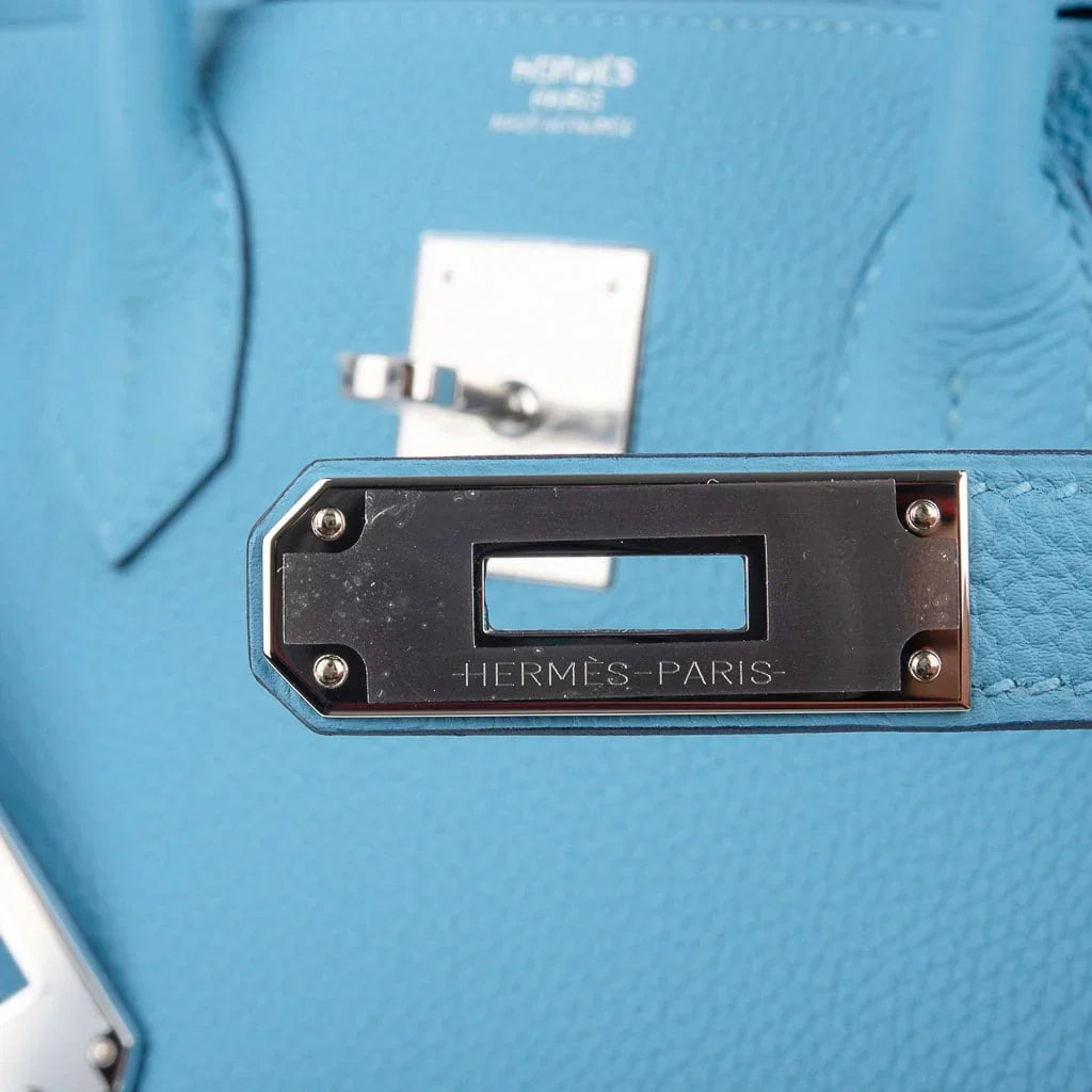 👜Birkin 30 Bag Blue du Nord Togo Leather Palladium Hardware