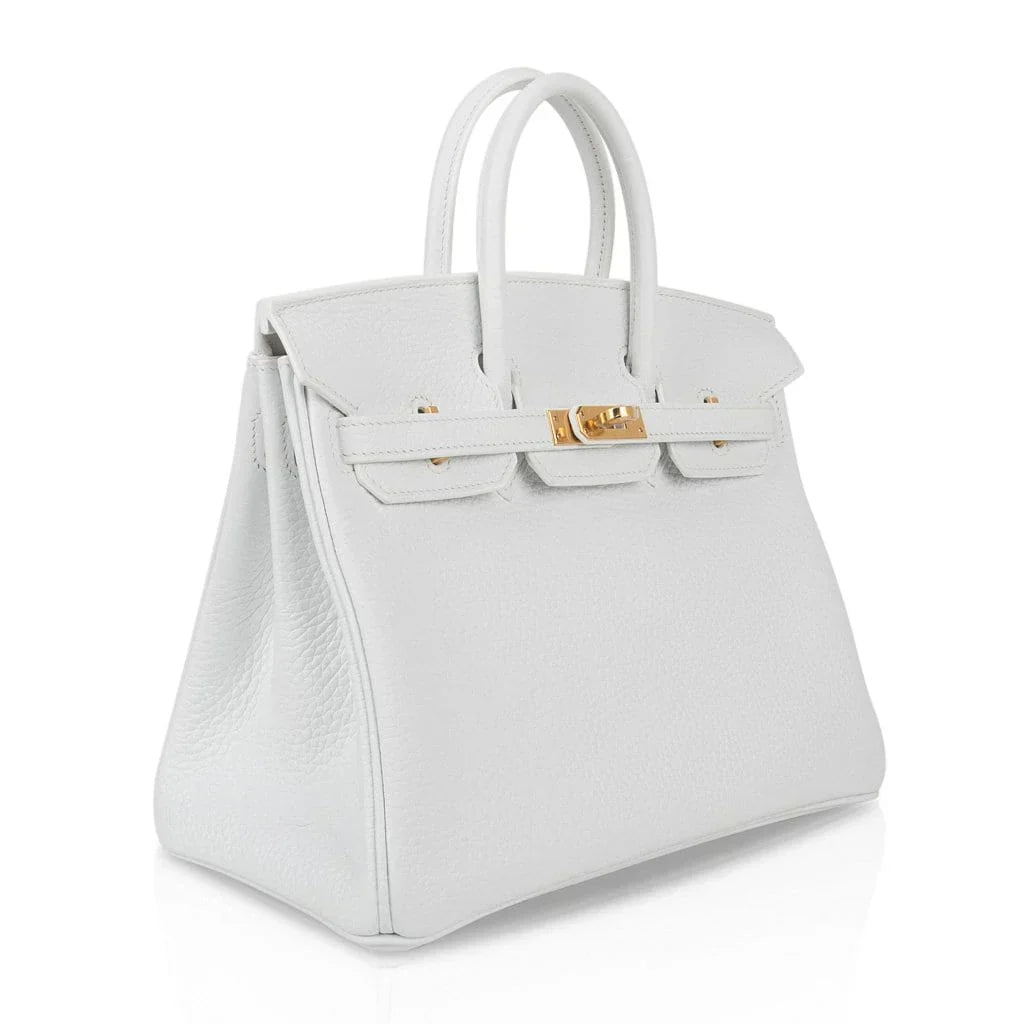👜Birkin 25 HSS Bag White Clemence Gold Hardware