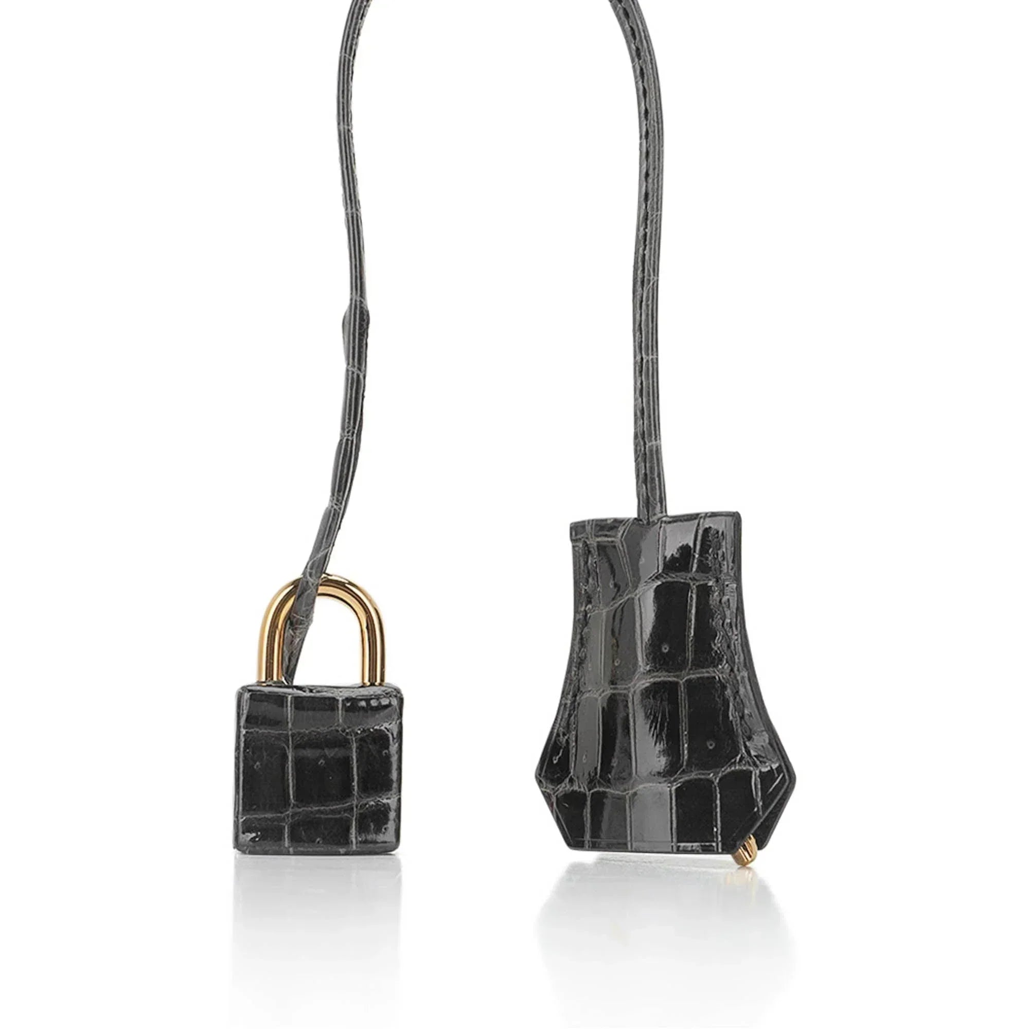 👜Birkin 30 Bag Graphite Niloticus Crocodile with Gold Hardware