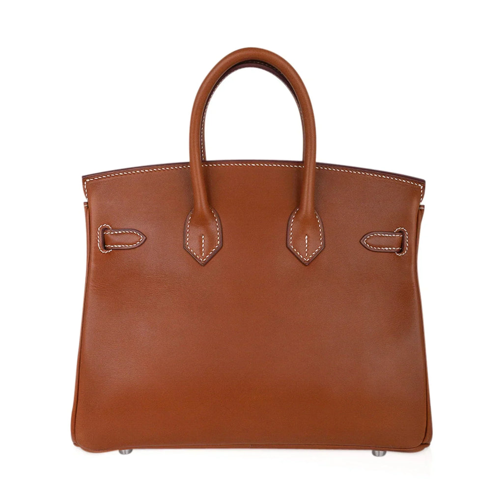 👜Limited Edition Birkin 25 Fauve Barenia Leather Bag Palladium Hardware