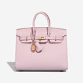 👜Birkin HSS 25 Epsom Mauve Pâle / Rose Sakura Golden Lock