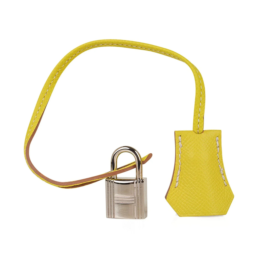 👜Birkin 35 Lime Candy Limited Edition Bag Epsom Palladium
